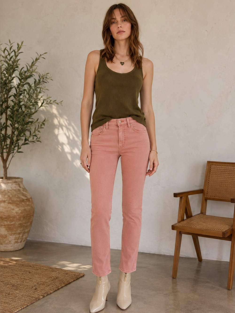MOTHER | The Stash Mid Rise Dazzler Ankle Jeans in Desert Sand Size 24 B498